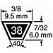 Cinghia Trapezoidale 3l 34"" - Foto miniatura 5