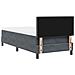 Letto a molle con materasso Grigio scuro 100 x 200 cm Velluto - Foto miniatura 8