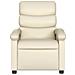 Poltrona reclinabile in similpelle color crema - Foto miniatura 3
