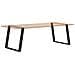 Gambe per tavolo da pranzo a forma di U 2 pz nere 90x(72-73) cm in acciaio - Foto miniatura 8