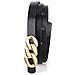 Cintura Da Donna In Pelle Pu Con Otto Fibbie - Accessorio Elegante Per Abiti E Camicie Black - Foto miniatura 1