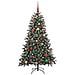 Albero di Natale artificiale con 150 LED Verde 150 cm - Foto miniatura 3