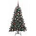 Albero di Natale artificiale con 150 LED Verde 150 cm - Foto miniatura 6