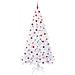 Albero di Natale artificiale Bianco 240 cm PVC e Acciaio - Foto miniatura 3