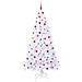 Albero di Natale artificiale Bianco 240 cm PVC e Acciaio - Foto miniatura 4