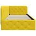 Cornice del letto ad angolo Giallo 100 x 200 cm Velluto - Foto miniatura 6