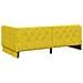 Cornice del letto ad angolo Giallo 100 x 200 cm Velluto - Foto miniatura 7