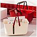 Cesto Doccia Portatile Piccolo - Organizer Bagno Con Drenaggio Rapido Beige - Foto miniatura 3
