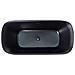 Vasca Da Bagno Freestanding Lanalhue 160 X 75 Cm Nero - Foto miniatura 6
