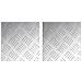 Dischi Quadrati 2 pcs Argento 20 x 20 cm Alluminio - Foto miniatura 1