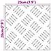 Dischi Quadrati 2 pcs Argento 20 x 20 cm Alluminio - Foto miniatura 8