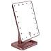 Specchio Da Trucco Da Tavolo Led Con Sensore Tattile E Rotazione A 360° - 20 Led Pinkgold - Foto miniatura 1