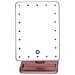 Specchio Da Trucco Da Tavolo Led Con Sensore Tattile E Rotazione A 360° - 20 Led Pinkgold - Foto miniatura 2