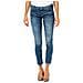Pantalone Jeans Lungo Stretto Basso Con Taglio 10db50282 Donna - Foto miniatura 1