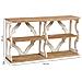 Scaffale In Legno Marrone E Bianco Con 3 Ripiani 163x42x85h Cm - Foto miniatura 3