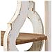 Scaffale In Legno Marrone E Bianco Con 3 Ripiani 163x42x85h Cm - Foto miniatura 6