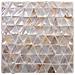 Sgabello In Legno E Madreperla Beige 35x35x45h Cm - Foto miniatura 4