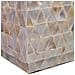 Sgabello In Legno E Madreperla Beige 35x35x45h Cm - Foto miniatura 6