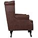 Poltrona In Similpelle Marrone 84x84x86h - Foto miniatura 4
