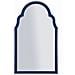 Specchio Da Parete Tangeri Ad Arco Con Cornice Specchio Blu 41x74 Cm - Foto miniatura 1