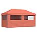 Tenda Party Terracotta 292 x 580 x 315 cm Tessuto Oxford - Foto miniatura 7