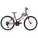 Bici Da Ragazza Mountain Bike 24 Mtb Lincy Bicicletta Ly24 Con Cambio 18v - 35 Nero Opaco Fuxia - Foto miniatura 2