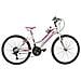 Bici Da Ragazza Mountain Bike 24 Mtb Lincy Bicicletta Ly24 Con Cambio 18v - 35 Nero Opaco Fuxia - Foto miniatura 1