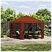 Gazebo da giardino con pareti laterali 3 x 3 m Terracotta - Foto miniatura 2