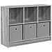 Credenza con cassetto Grigio Sonoma 88,5 x 27,5 x 63,5 cm - Foto miniatura 1