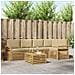 Set di divani da esterno 6 pcs Bianco e Beige 59 x 59 x 37 cm - Foto miniatura 2
