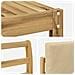 Set di divani da esterno 6 pcs Bianco e Beige 59 x 59 x 37 cm - Foto miniatura 6