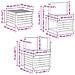 Set di divani da esterno 6 pcs Bianco e Beige 59 x 59 x 37 cm - Foto miniatura 9
