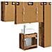 Set di Armadi da Bagno 5 pcs Legno antico 53 x 15,5 x 70 cm - Foto miniatura 7