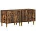 Mobile TV LED a 5 pezzi Rovere Fumo Legno ingegnerizzato - Foto miniatura 4