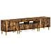 Mobile TV LED a 5 pezzi Rovere Fumo Legno ingegnerizzato - Foto miniatura 1