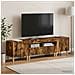 Mobile TV LED a 5 pezzi Rovere Fumo Legno ingegnerizzato - Foto miniatura 9