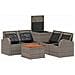 Set di divani 6 pz Grigio e Grigio Scuro - Foto miniatura 4