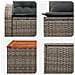 Set di divani 6 pz Grigio e Grigio Scuro - Foto miniatura 5