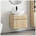Set di mobili per il bagno Rovere Sonoma Legno ingegnerizzato - Foto miniatura 2