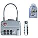 Lucchetto TSA 3 cifre argento 320 - Foto miniatura 1