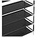 Scarpiera con 10 Ripiani in Metallo e Tessuto non Tessuto Nero - Foto miniatura 5
