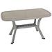 Tavolo Rattan C / incr. otello 136x82 Tortora - Foto miniatura 1