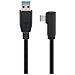 vers Cavo Usb3.0 Usb-c M 90? A Usb Tipo A M 3m Nero Nero 3 Metri - Foto miniatura 3