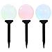 Lampade Solari da Esterni Sferiche 3 pz LED RGB 20 cm - Foto miniatura 1