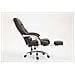 Sedia Ufficio Pacific in Tessuto - Poltrona Direzionale Ergonomica Imbottita con Poggiapiedi - Sedia Studio Carico Max 150KG Grigio Scuro - Foto miniatura 2