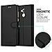 Custodia Compatibile Con Honor 6a In Nero Carbone - Coperchio Protettiva Con Chiusura Magnetica, Funzione Stand E Tasca Per Le Carte - Foto miniatura 3