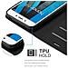 Custodia Compatibile Con Honor 6a In Nero Carbone - Coperchio Protettiva Con Chiusura Magnetica, Funzione Stand E Tasca Per Le Carte - Foto miniatura 5