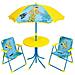 Marsupilami Mobili Da Giardino Per Bambini Comprensivi Di 1 Tavolo, 2 Sedie Pieghevoli E 1 Ombrellone - Foto miniatura 1