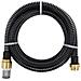 Tubo di Aspirazione con Connettori in Ottone 4 m 25 mm Nero - Foto miniatura 1