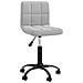 Sedia Da Ufficio Girevole Grigio Chiaro In Velluto - Foto miniatura 1